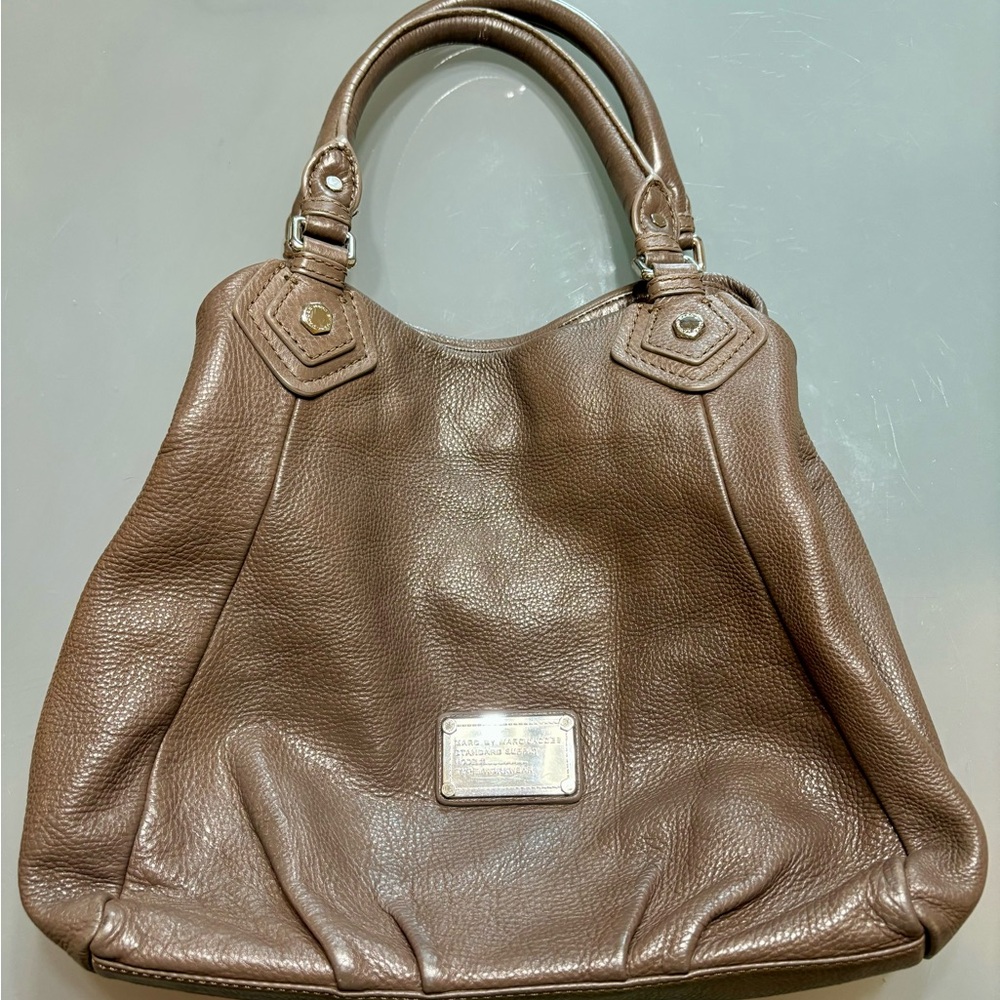 Marc by Marc Jacobs Satchel Handbag mushroom color.